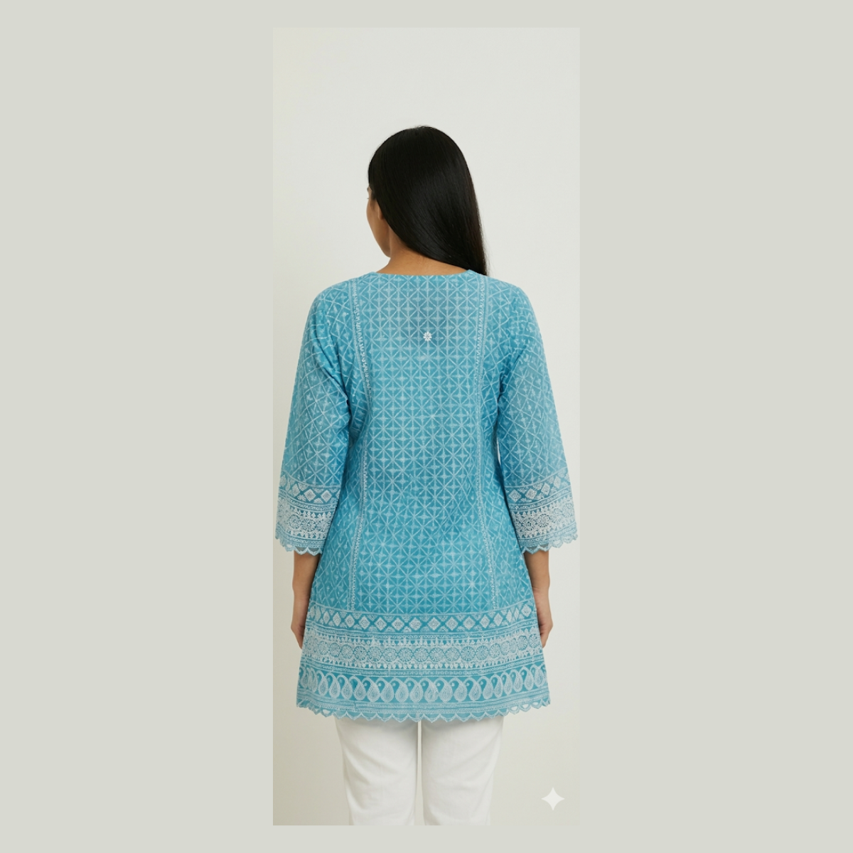 Blue Short Kurta