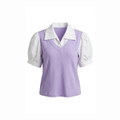 Korean Purple Collar Top