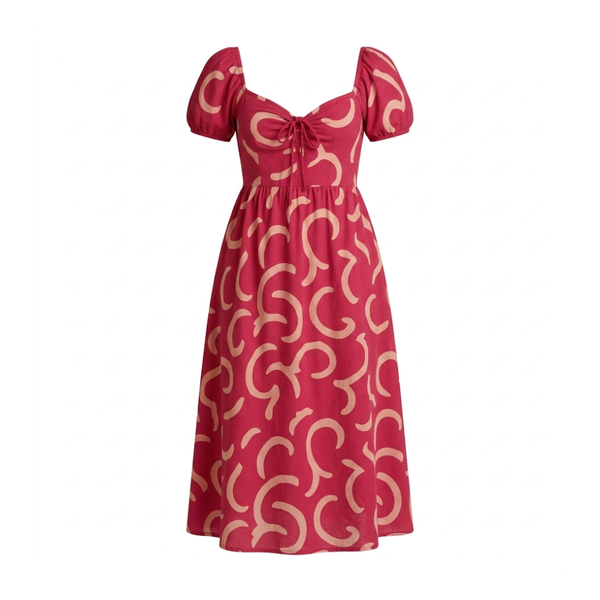 Pink Printed Dress
