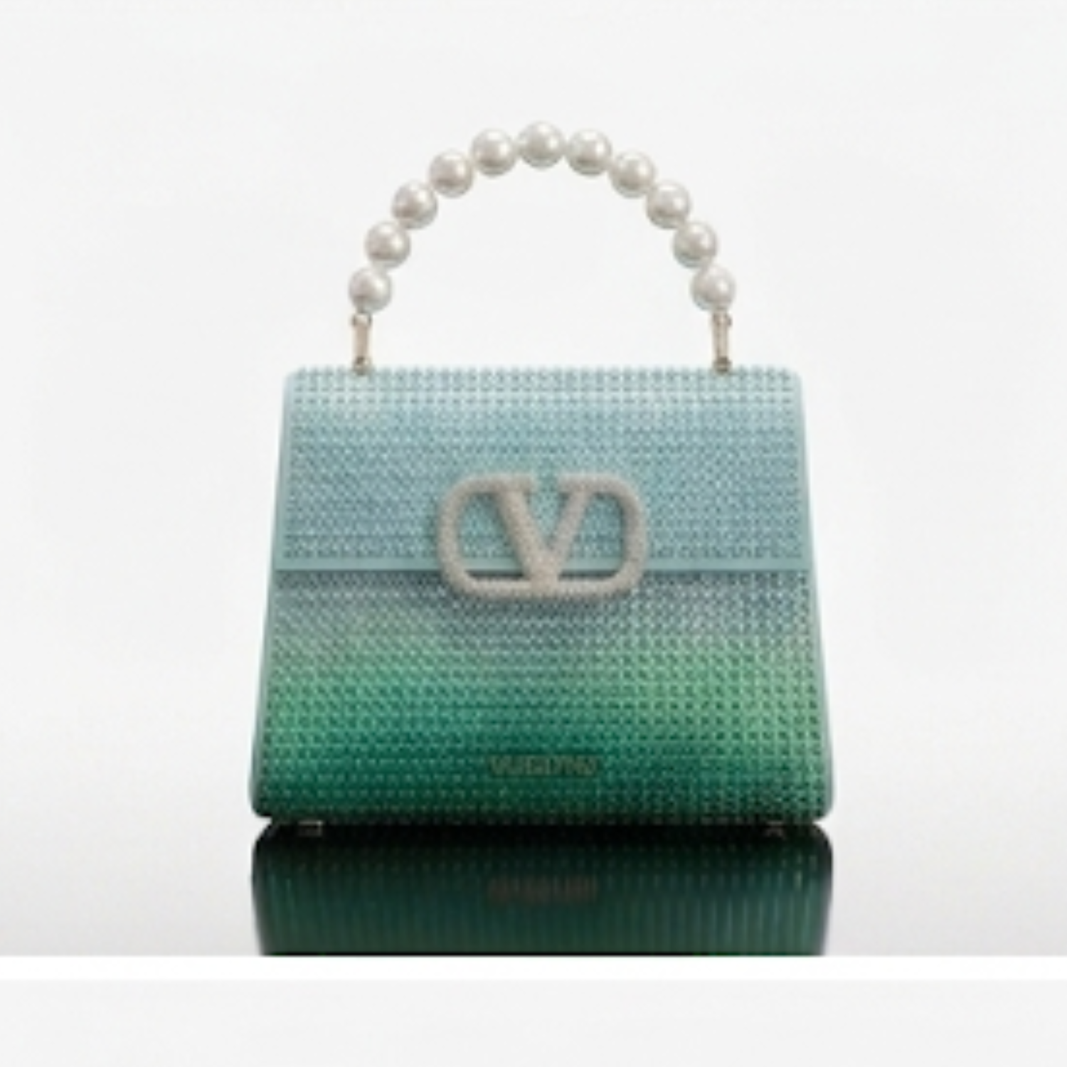 Valentino Garavani Mini VSling handbag entirely covered in rhinestones
