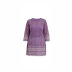 Purple Short Kurta
