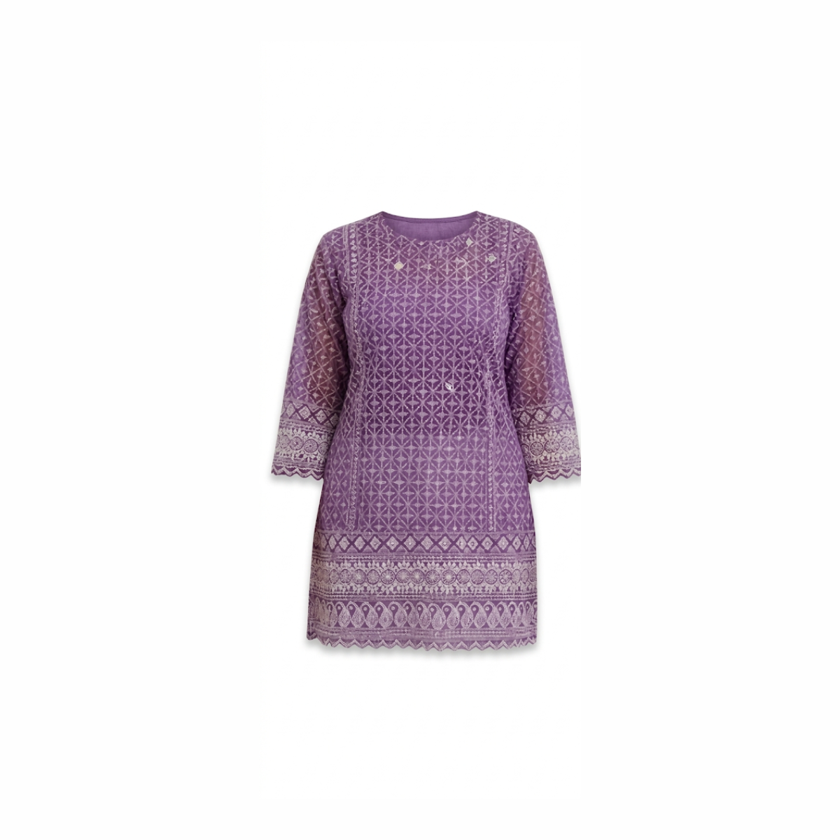 Purple Short Kurta