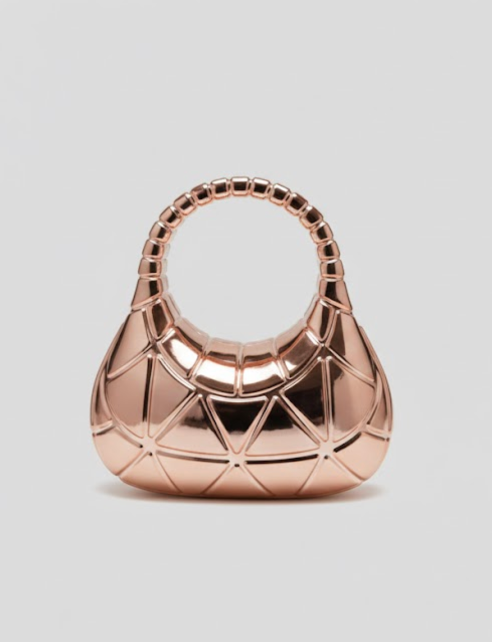 Acrylic Metal Clutch in Champing colour