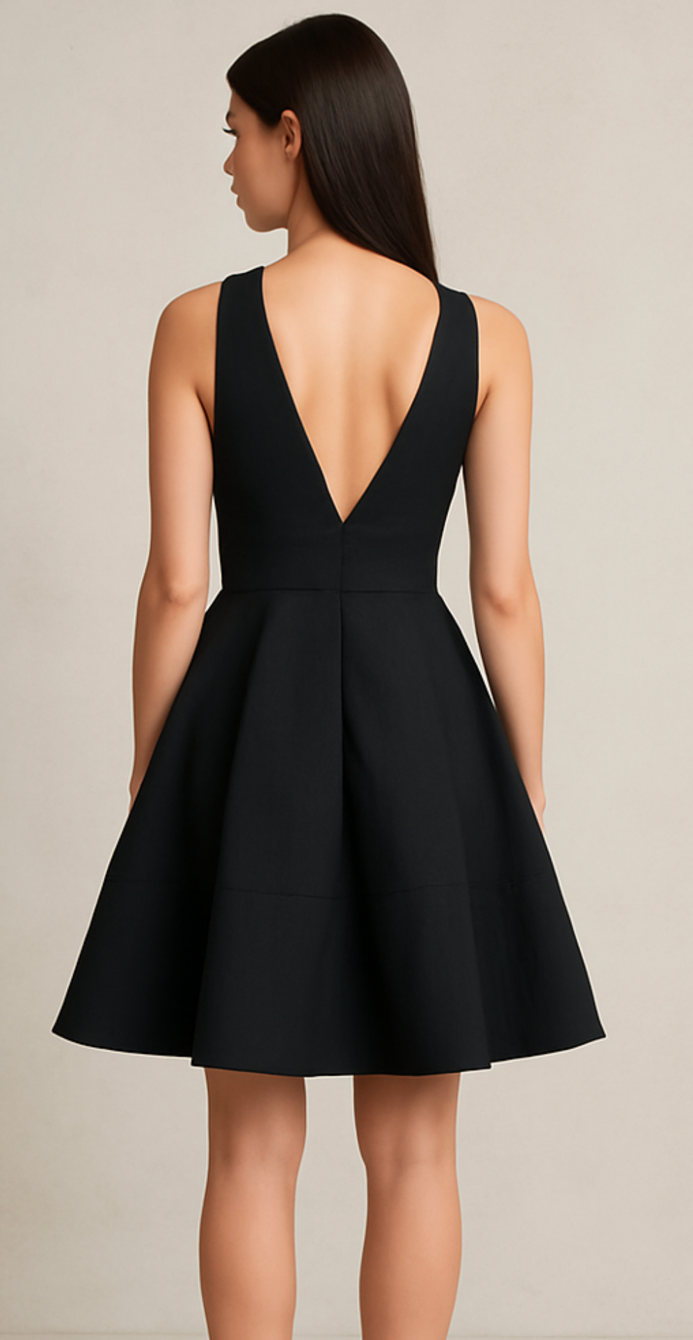 Black V-Neck Dress