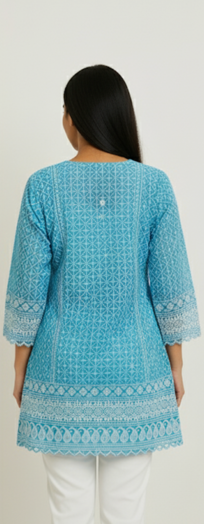 Blue Short Kurta