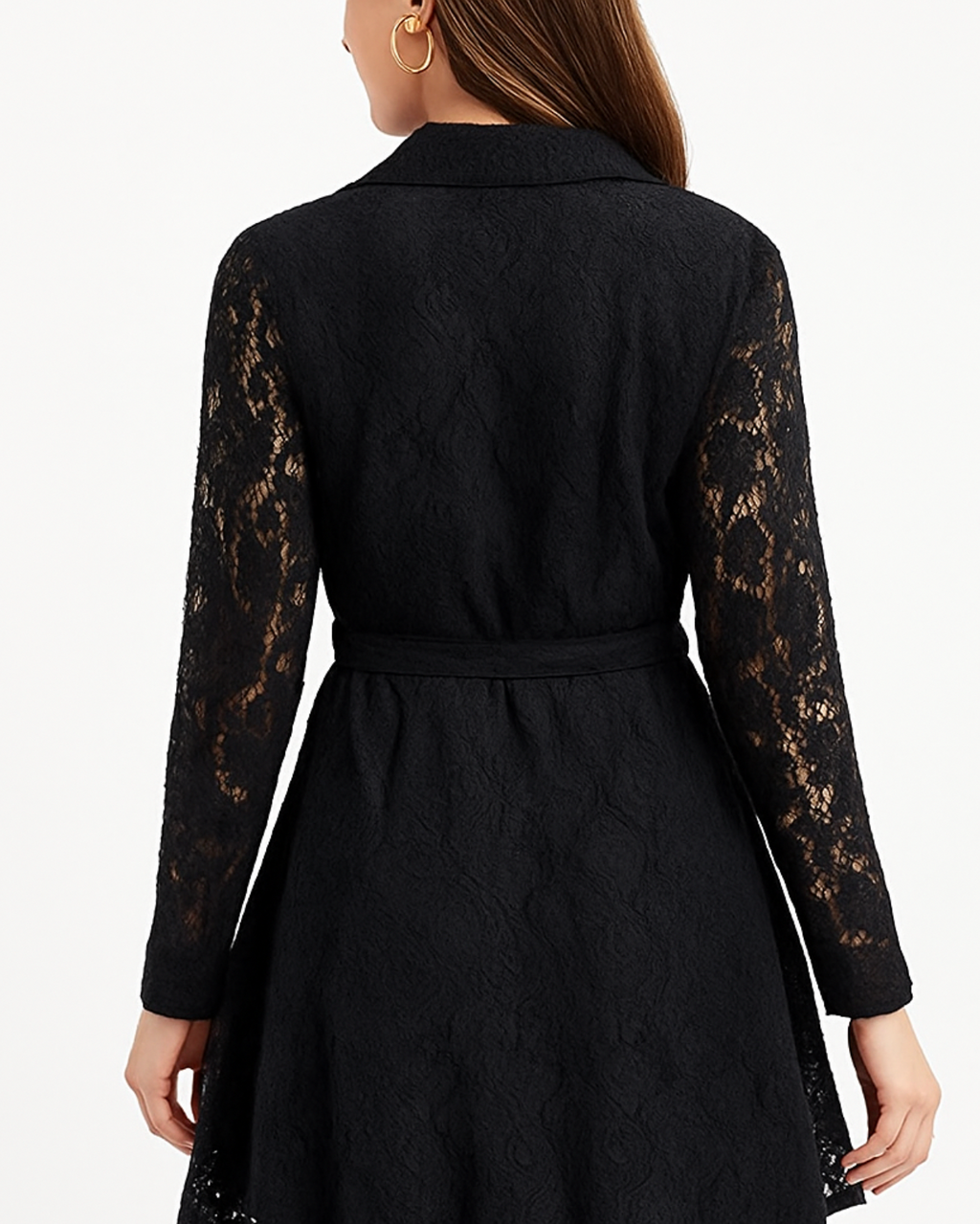 Elegant Black Lace Dress