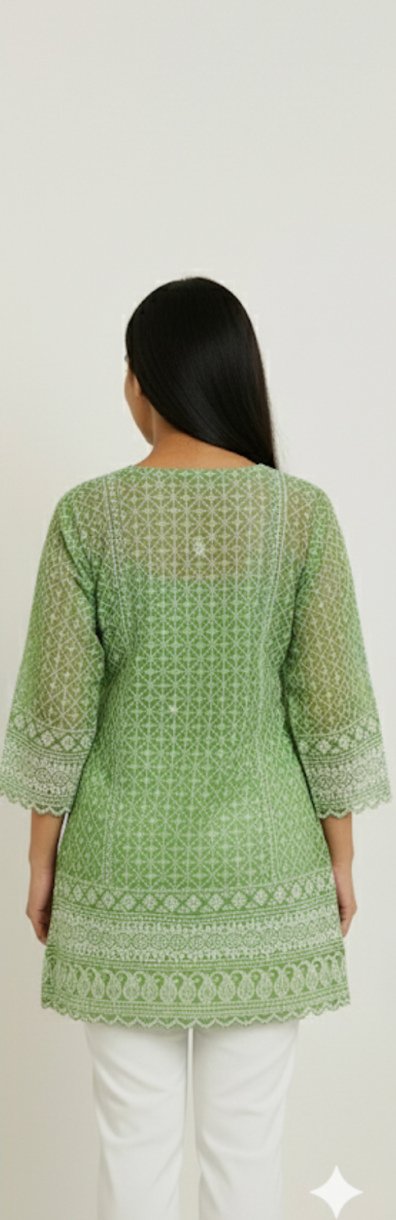 Green Short Kurta