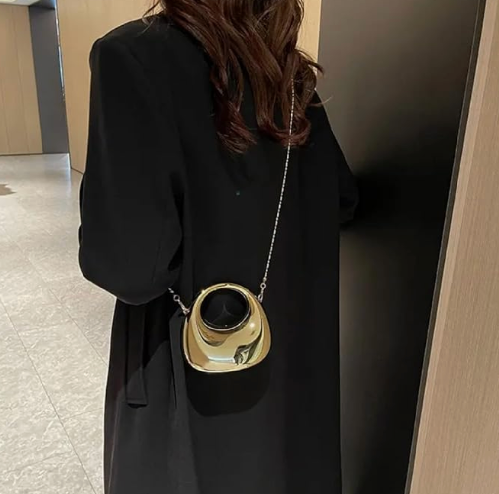Metal Mini bag in Gold