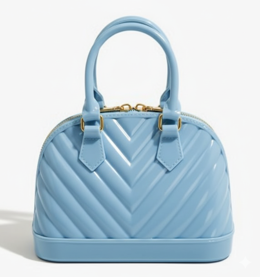 Mini Hand Bag in Blue