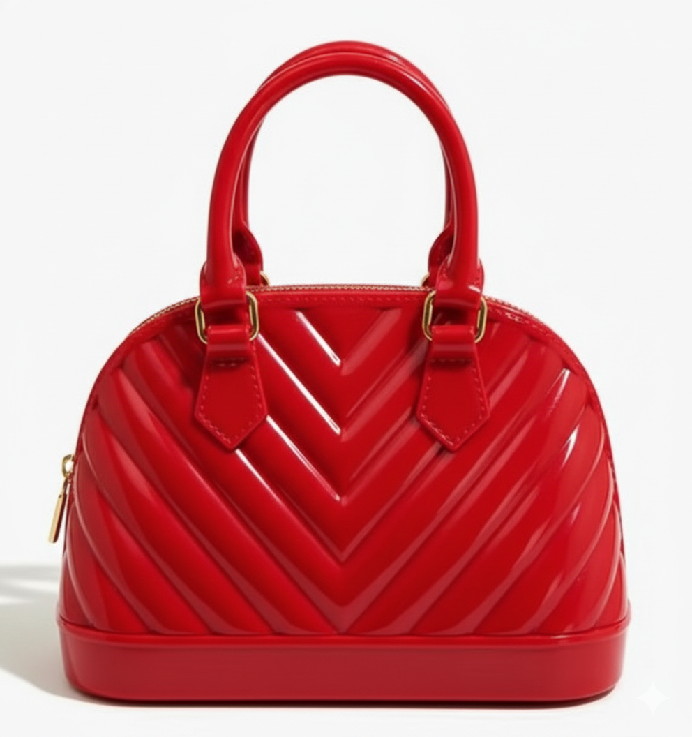 Mini Hand Bag in Red