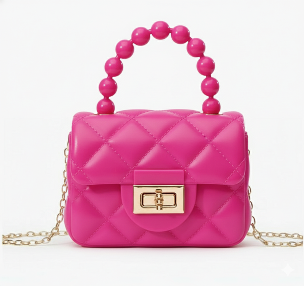 Mini Sling Bag in Dark Pink