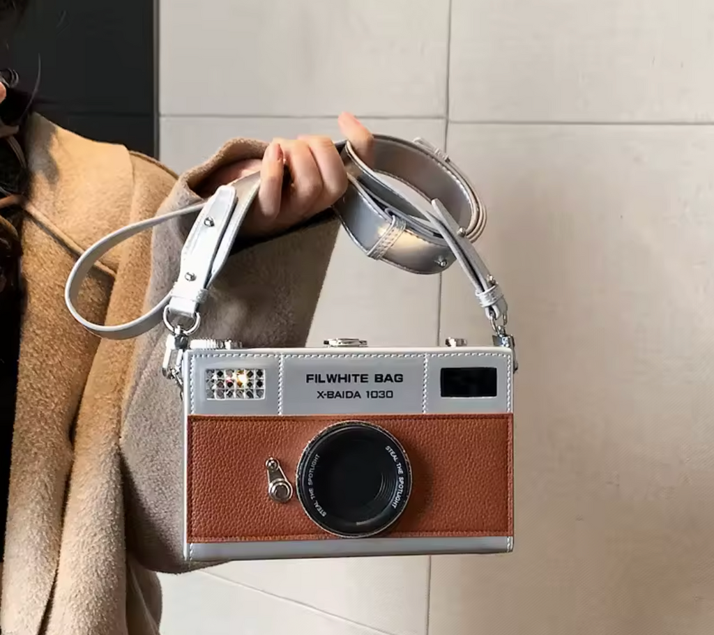 Old School Camera Shaped Hand Bag