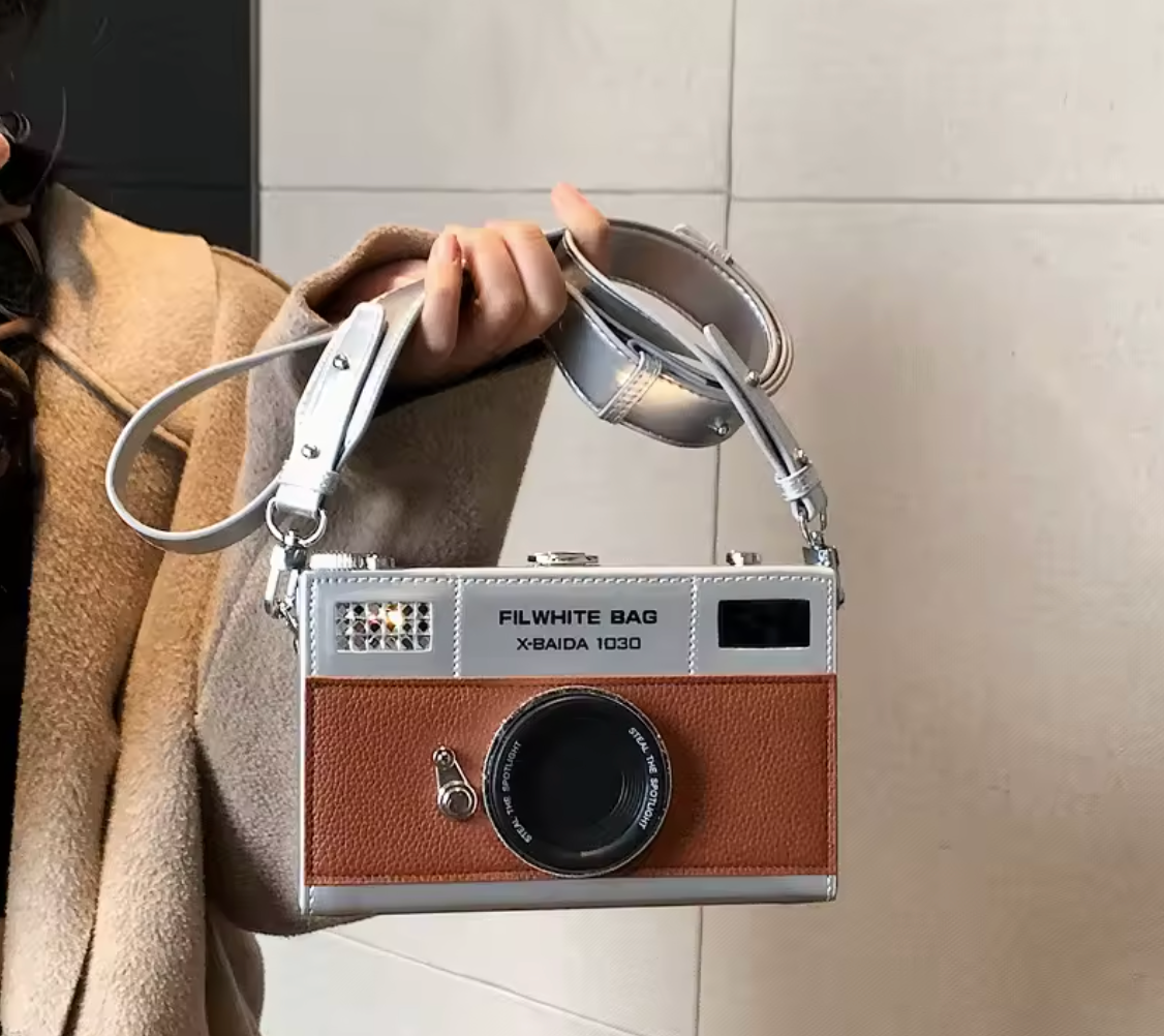 Old School Camera Shaped Hand Bag