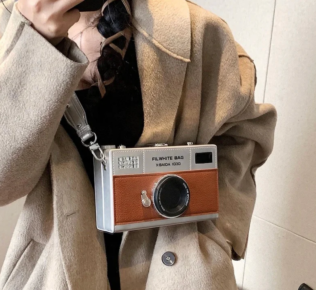 Old School Camera Shaped Hand Bag