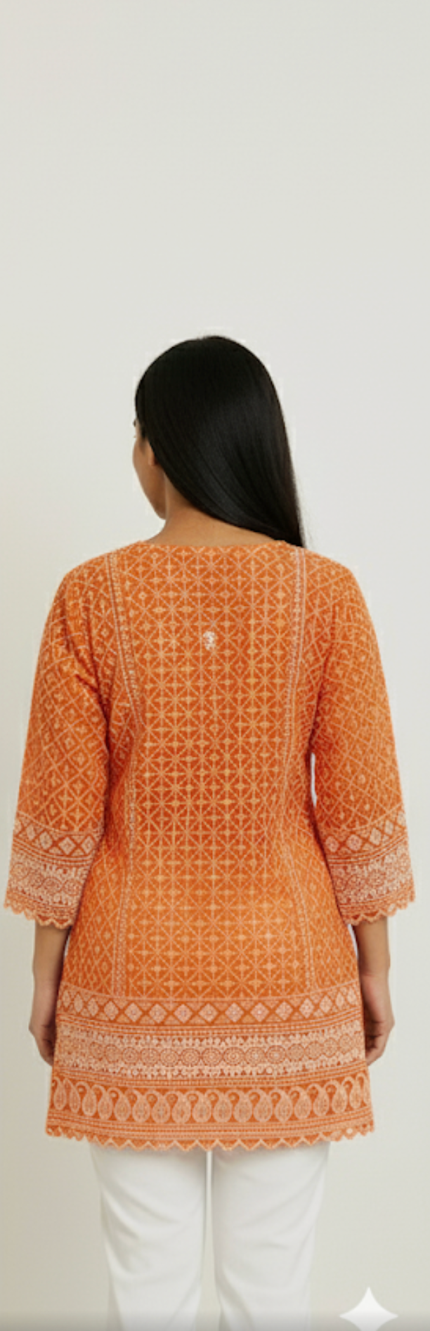 Orange Short Kurta