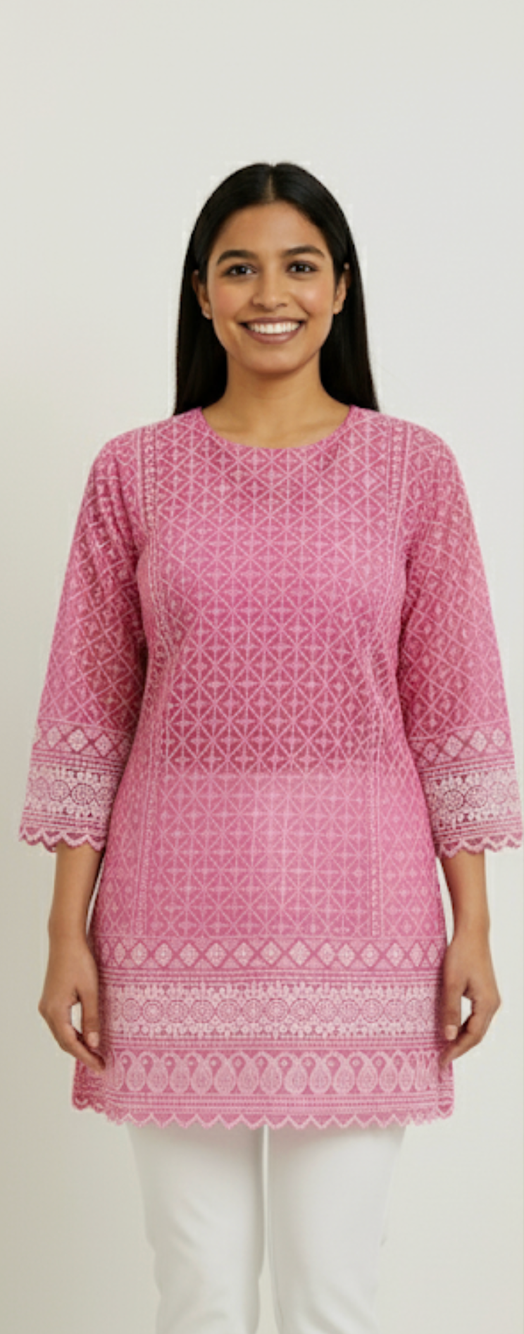 PInk Short Kurta