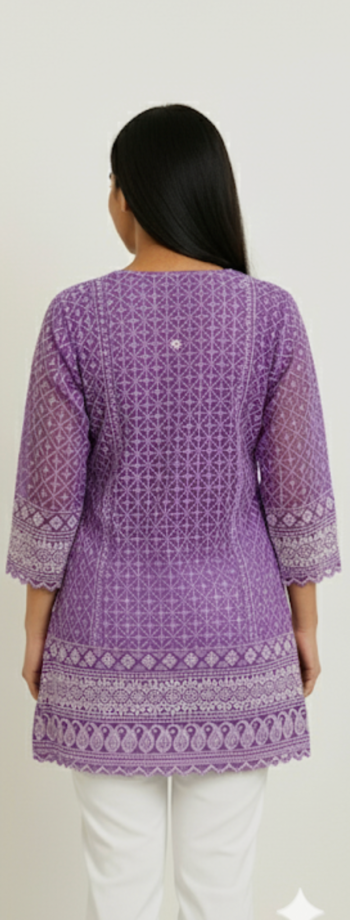 Purple Short Kurta