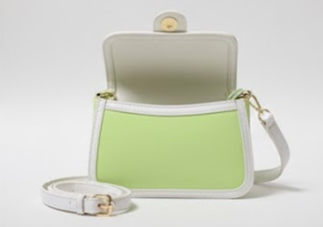 Quilted Shoulder Bag in Green