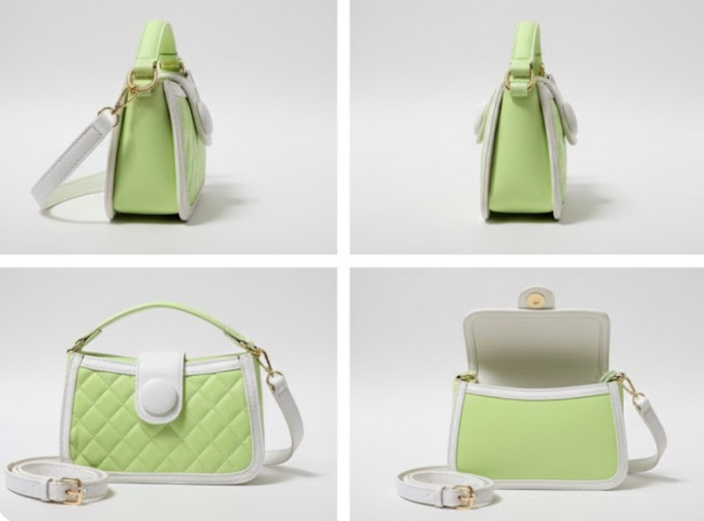 Quilted Shoulder Bag in Green
