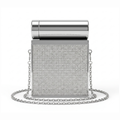 Acrylic Hand Bag With Mirror Inside in Black