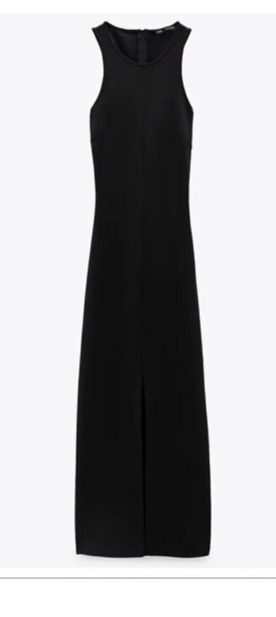 Sophisticated Black Cut-Out Maxi Dress