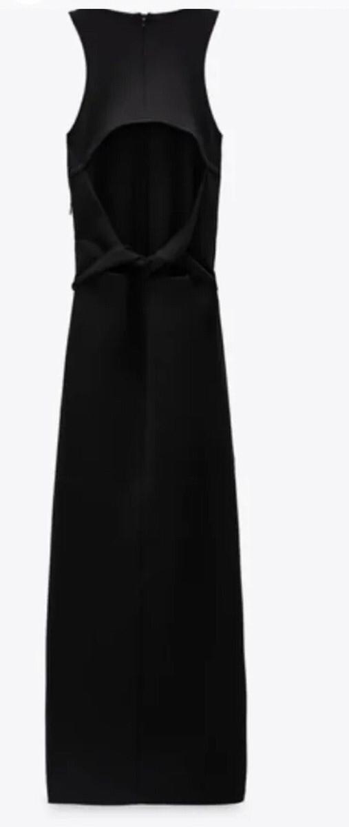Sophisticated Black Cut-Out Maxi Dress