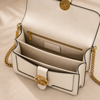 Coach Daisy Embroidered Flap Bag – White