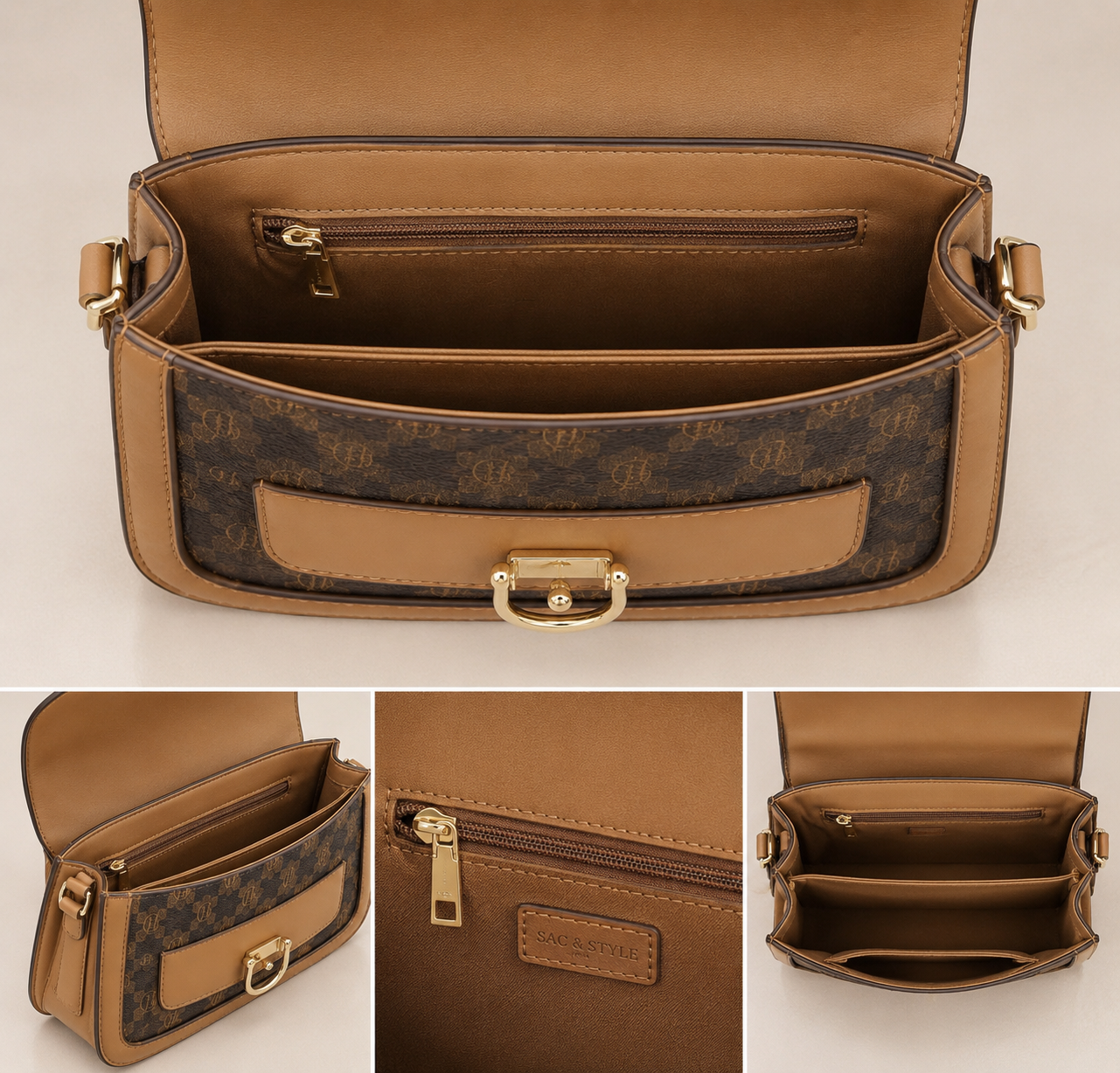 MKME sling Bag in Brown