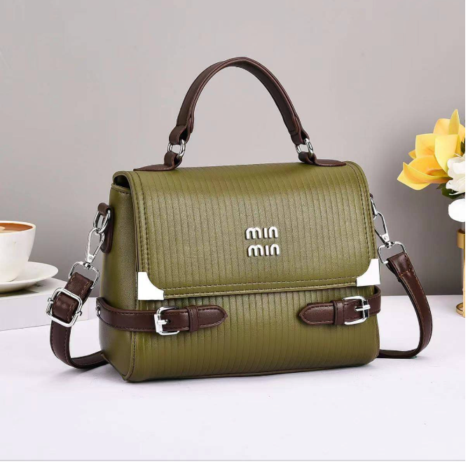 min min premium leather sling bag